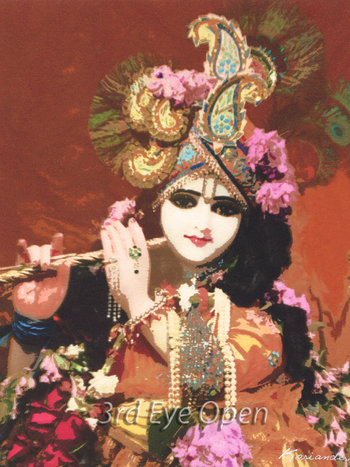 Krishna "Loving the World into Love"  Fine Art Print